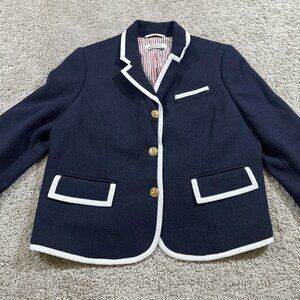 Neiman Marcus Target Thom Browne Wool Blazer Jacket Nautical Preppy Sailor XL